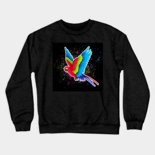 Colorful Parrot Crewneck Sweatshirt